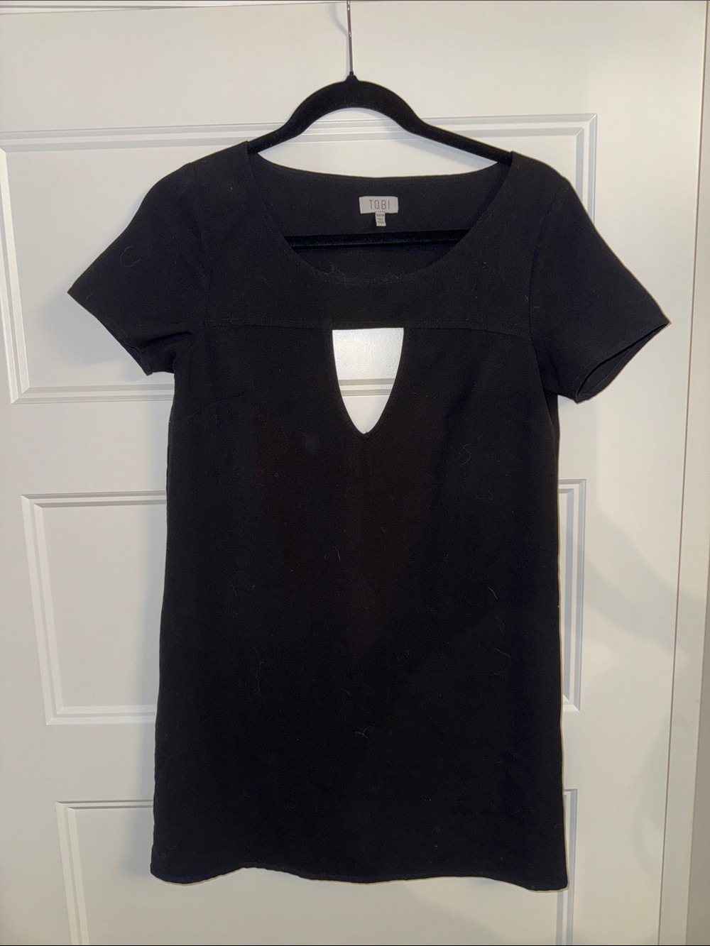Tobi Short Sleeve Dress with Cute Cut Outs